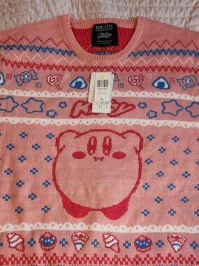 Kirby Holiday Sweater, Box Lunch, Size Medium